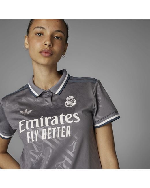 Adidas Gray Real Madrid Third Shirt 24/25