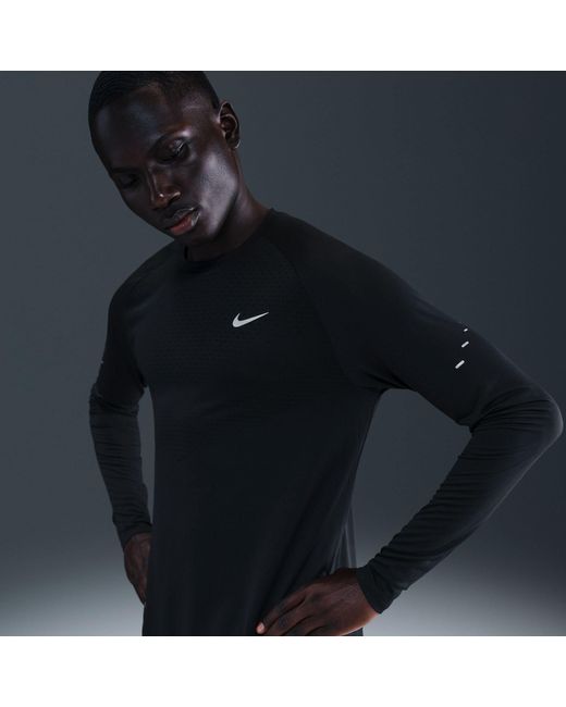 Nike Black Stride 5 Ls Tee Sn64 for men