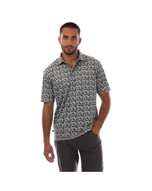 Farah Gray Trawick Short-Sleeve Performance Polo Shirt for men