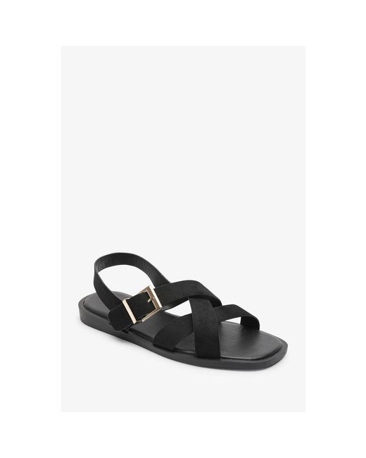 Where's That From Natural Where's Cross Over Open Toe Sandals