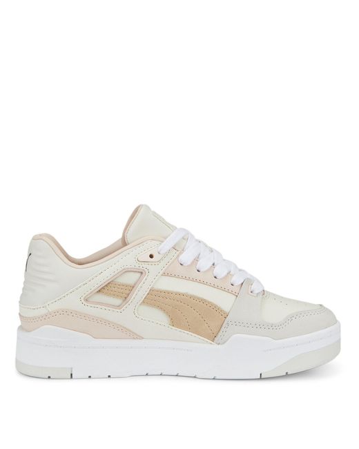 PUMA White Adults Slipstream Lux Low-Top Trainers