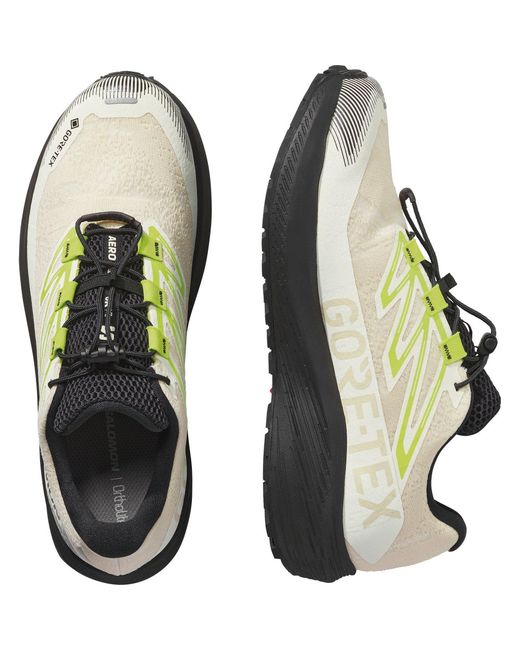 Salomon Brown Aero Flow Gravel Gtx Trail Running Shoes for men