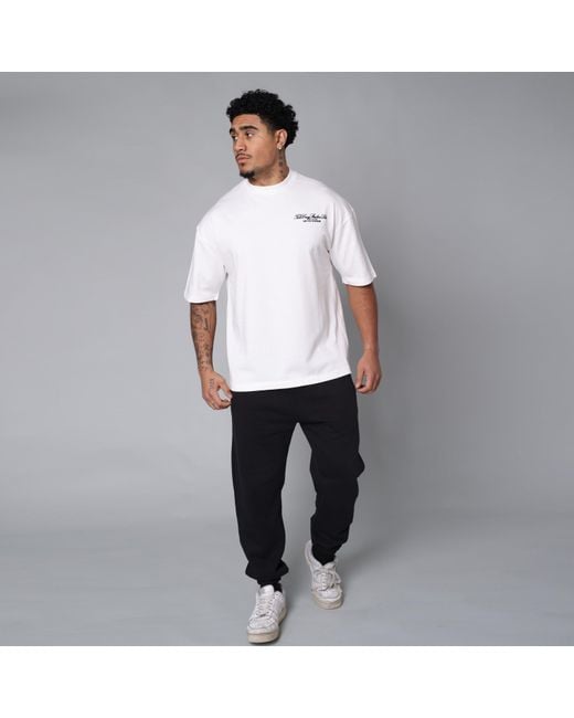TELA CRUZ White Studio Tee Oversized T-Shirt for men