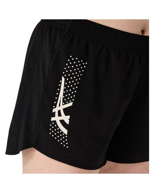 Asics Black Icon Performance Running Shorts
