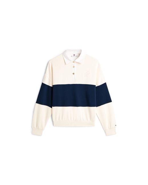 Tommy Hilfiger Blue Rugby Polo Shirt