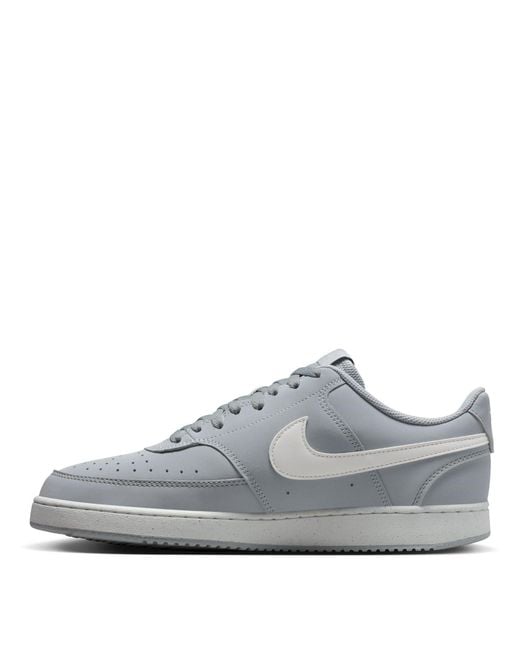 Nike Gray Court Vision Low Trainers for men