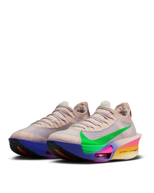 Nike Green Alphafly 3 Running Shoes