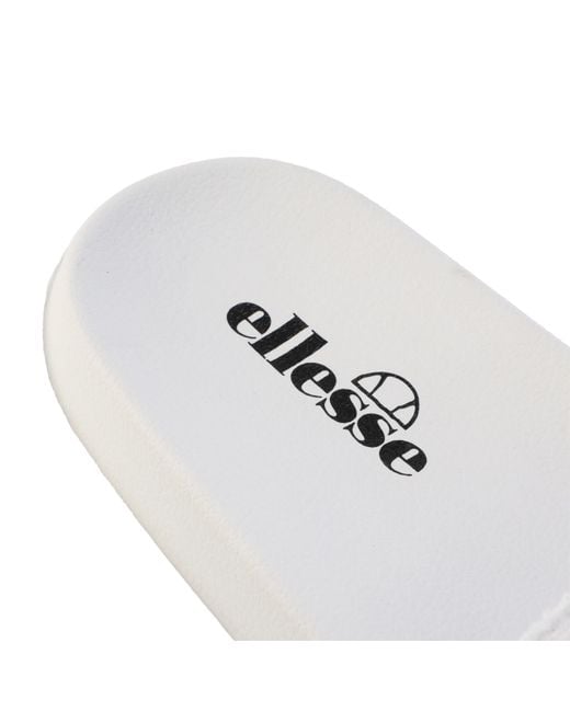 Ellesse White Laxxes Water Resistant Pool Sliders for men