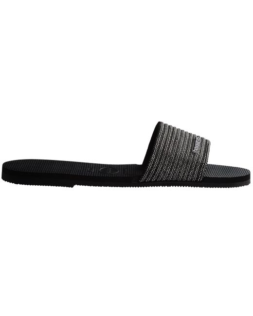 Havaianas Black Hav. You Malta Metallic Flip Flops