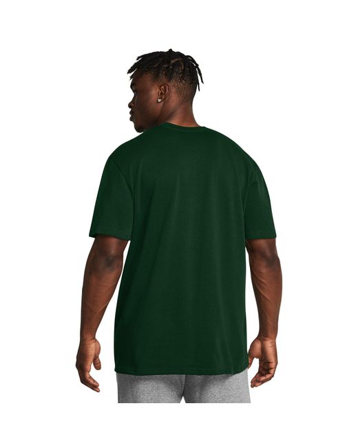 Under Armour Green Heavyweight Short-Sleeve Performance Gym Top for men