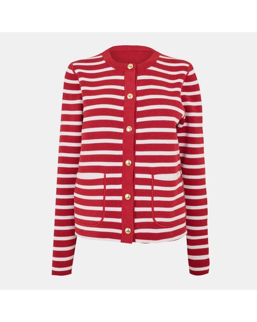 Tommy Hilfiger Red Cardigan Sweater