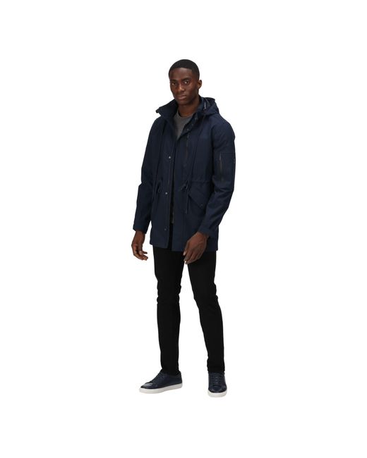 Regatta Blue Asher Waterproof Jacket for men