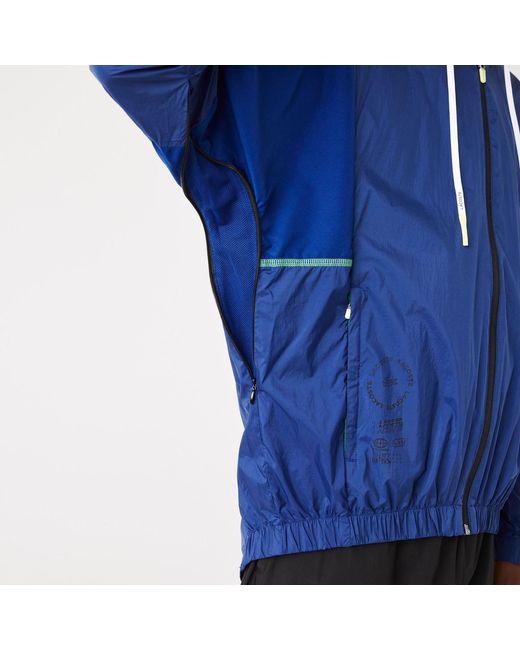 Lacoste Blue Colour-Block Windbreaker for men