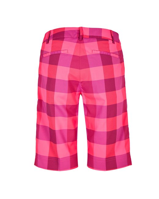 PUMA Pink (14) Golf Plaid Tech Short