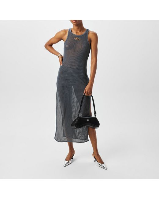 DIESEL Blue Mesh Beach Cover-Up