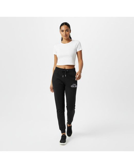 Jack Wills Black Hunston Joggers