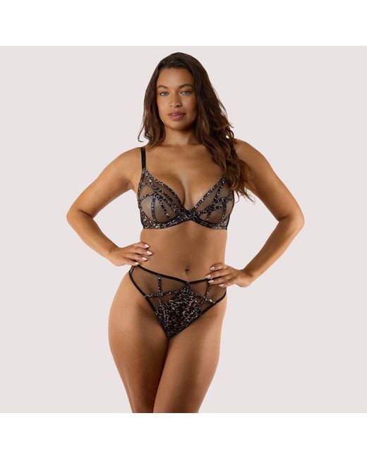 Playful Promises Brown Ramona High Waist Thong