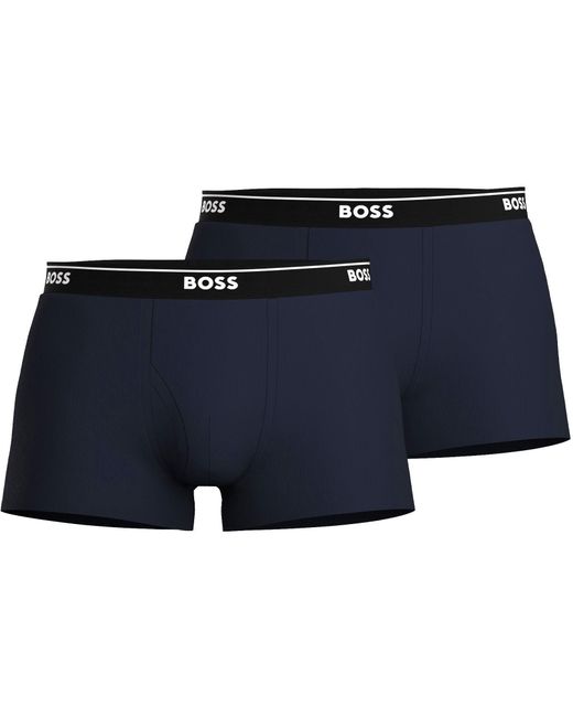 Boss Blue Bodywear 2 Pack Logo Waistband Boxers for men