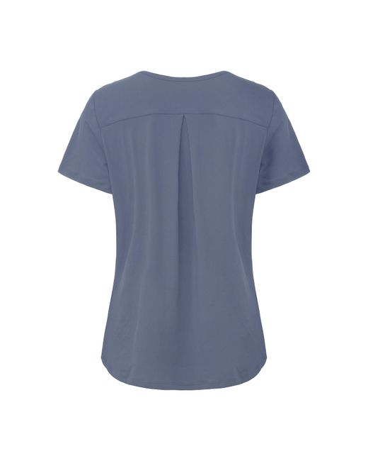 La Gear Blue Essential Pleat-Back T-Shirt