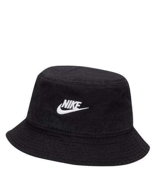 Nike Black Apex Futura Washed Bucket Hat for men