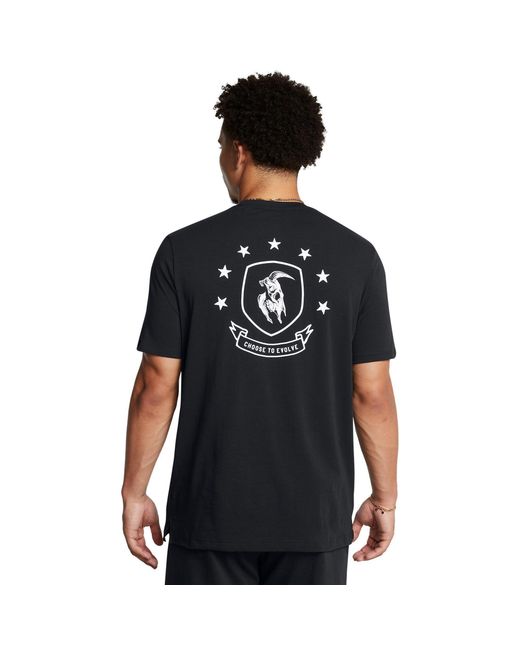 Under Armour Black Regular Fit Short-Sleeve T-Shirt for men