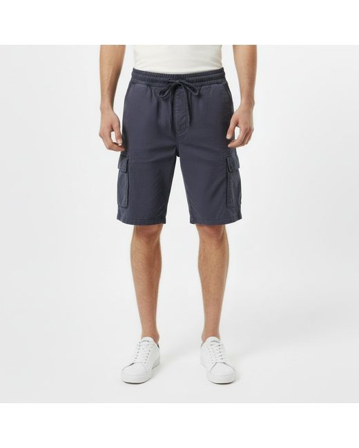 Jack Wills Blue Linen Cargo Tracksuit Shorts for men