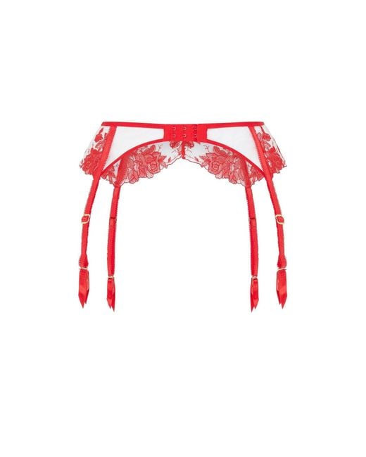 Agent Provocateur Red Elvie Suspender