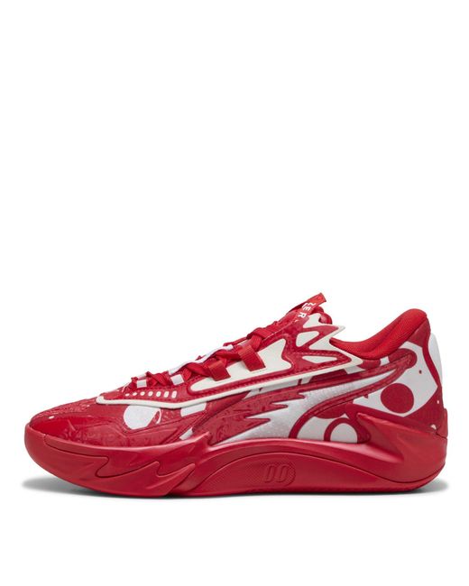 PUMA Red Scoot Zeros Ii Basketball Trainers for men