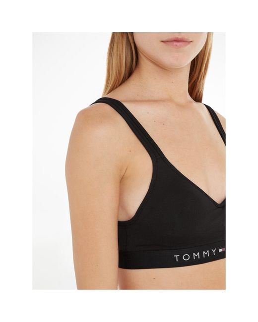 Tommy Hilfiger Black Original V Neck Bralette
