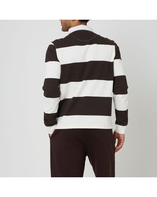 Brave Soul Multicolor Long Sleeve Rugby Polo Shirt for men