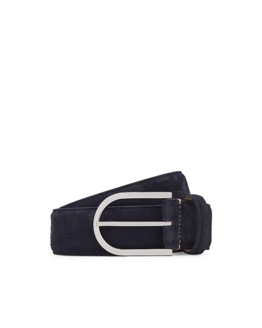 Boss Blue Lorys St Leather Belt for men