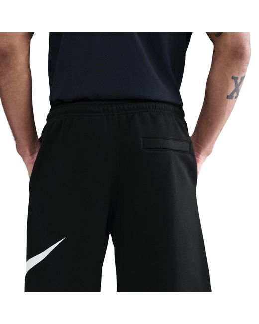 Nike Black Sportswear Club Graphic Shorts for men