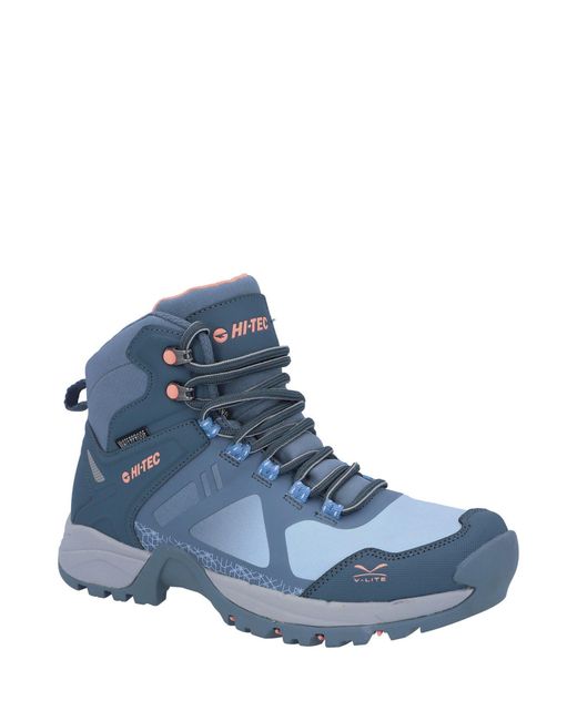Hi-tec Blue Waterproof Hiking Shoes