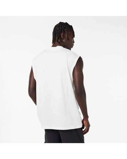 Represent White Modern Fit Tank Vest for men