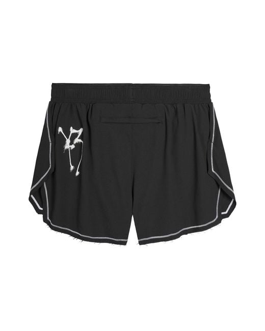 Y-3 Black X Chito Graphic Running Shorts for men