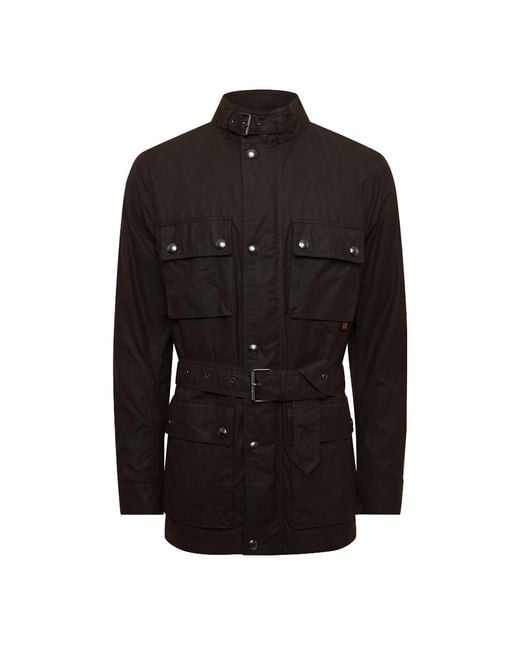 Belstaff Black Roadways Wax Jacket for men