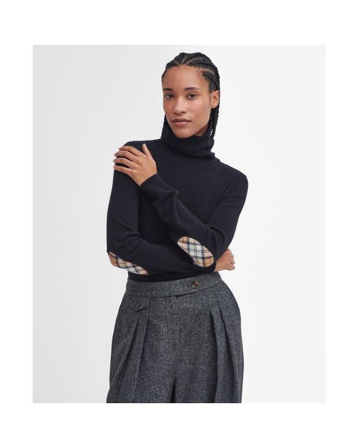 Barbour Blue Pendle Roll-Neck Jumper