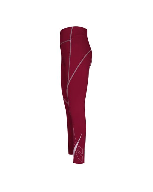 Reebok Red Workout Ready Big Logo Performance Gym Legging