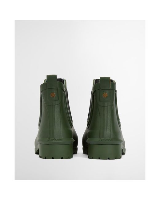 Barbour Green Wilton Chelsea Wellington Boots