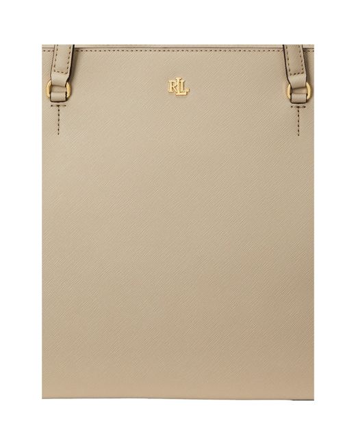 Ralph Lauren Natural Medium Karly Tote