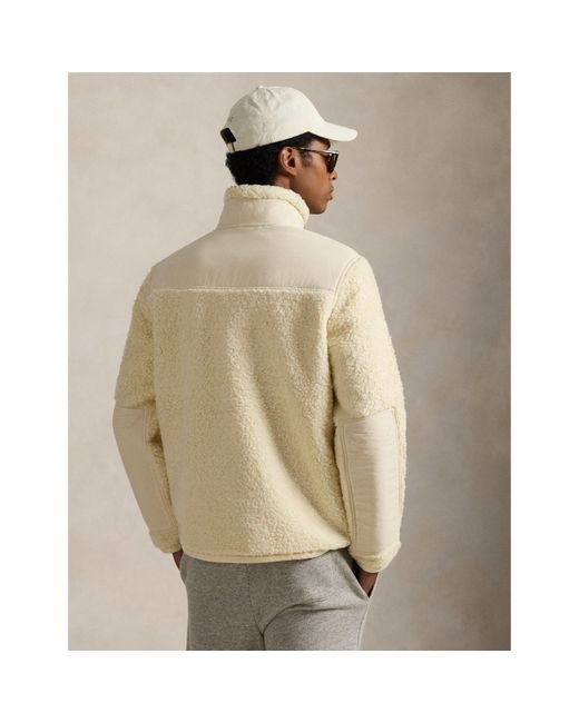 Polo Ralph Lauren White Hipile Full-Zip Fleece for men