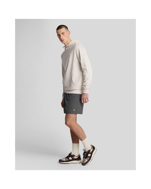 Lyle & Scott Gray Plain Swim Shorts for men