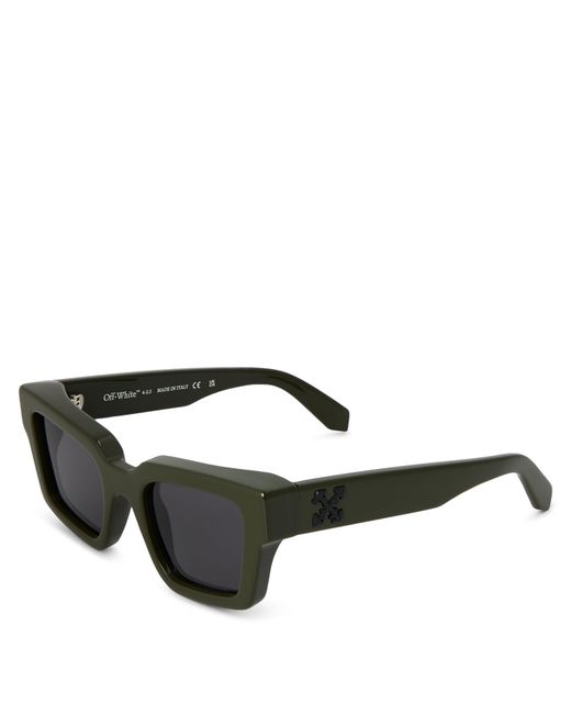 Off-White c/o Virgil Abloh Black Richardson Rectangle Sunglasses for men