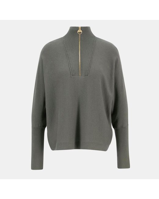 Barbour Gray Lola Knit Jumper