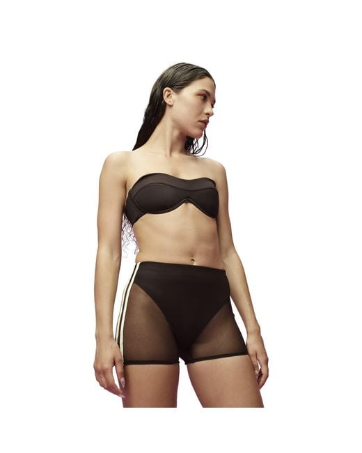 Adidas Originals Brown Long-Sleeve Crop Top