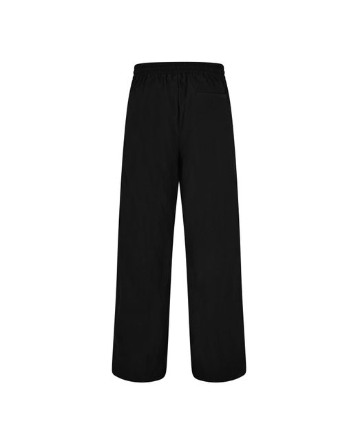 Off-White c/o Virgil Abloh Black Wide-Leg Wool Trousers for men