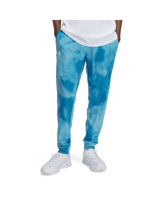 Under Armour Blue Performance Fleece Tracksuit Bottom for men