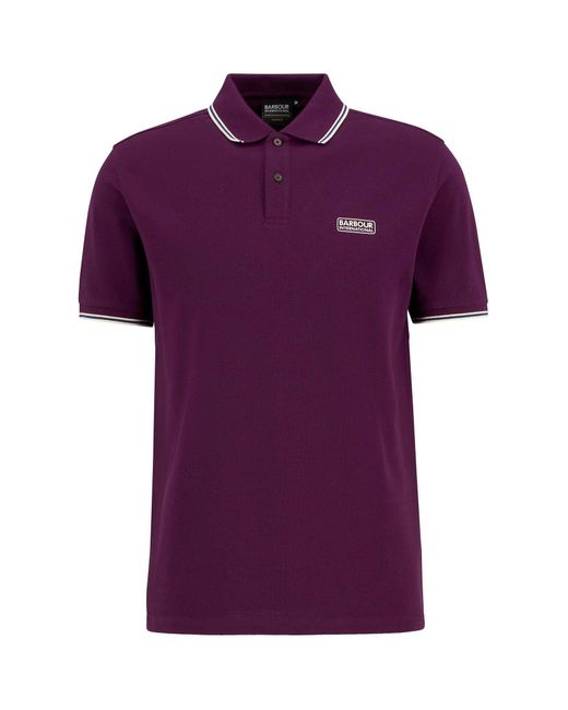 Barbour Purple Evan Polo Shirt for men