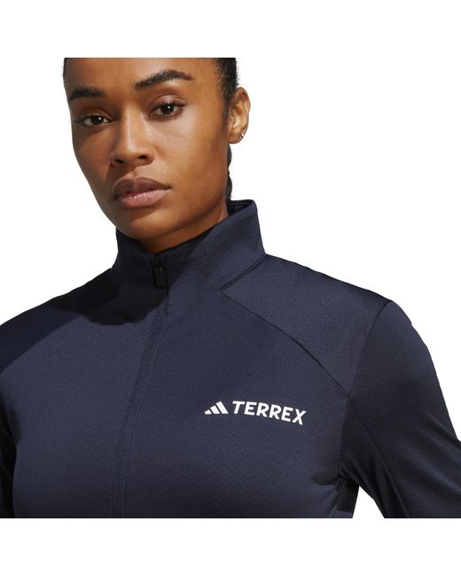 Adidas Blue Terrex Multi Full-Zip Fleece Jacket