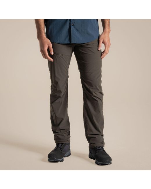 Craghoppers Blue Nosilife Pro Iii Insect-Repellent Travel Trousers for men